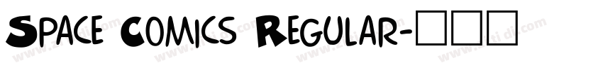Space Comics Regular字体转换